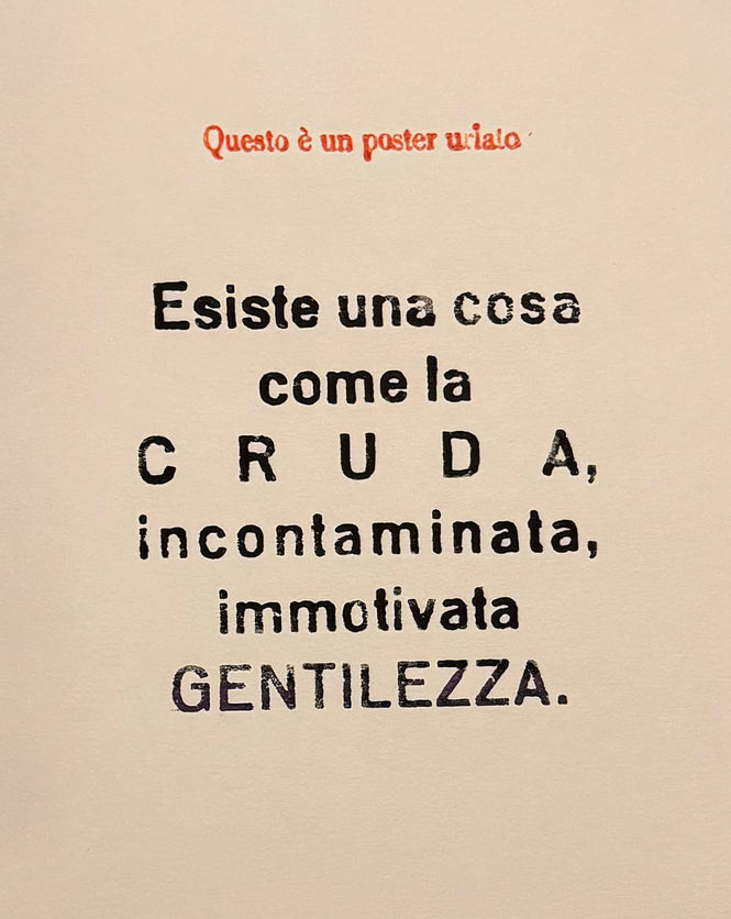 Questo poster è urlato