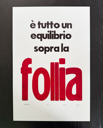 È tutto un equilibrio